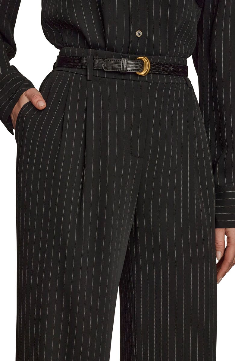 Donna Karan New York Pinstripe Wide Leg Pants, Alternate, color,