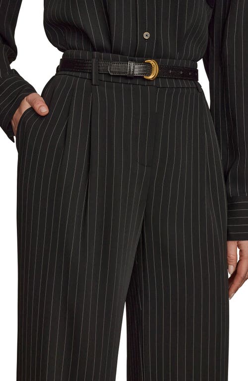 Donna Karan New York Pinstripe Wide Leg Pants