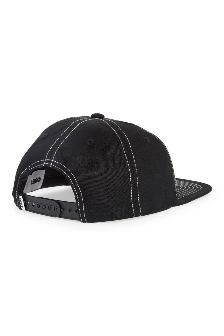 Mac Cotton Snapback Baseball Cap, Alternate, color, BLACK