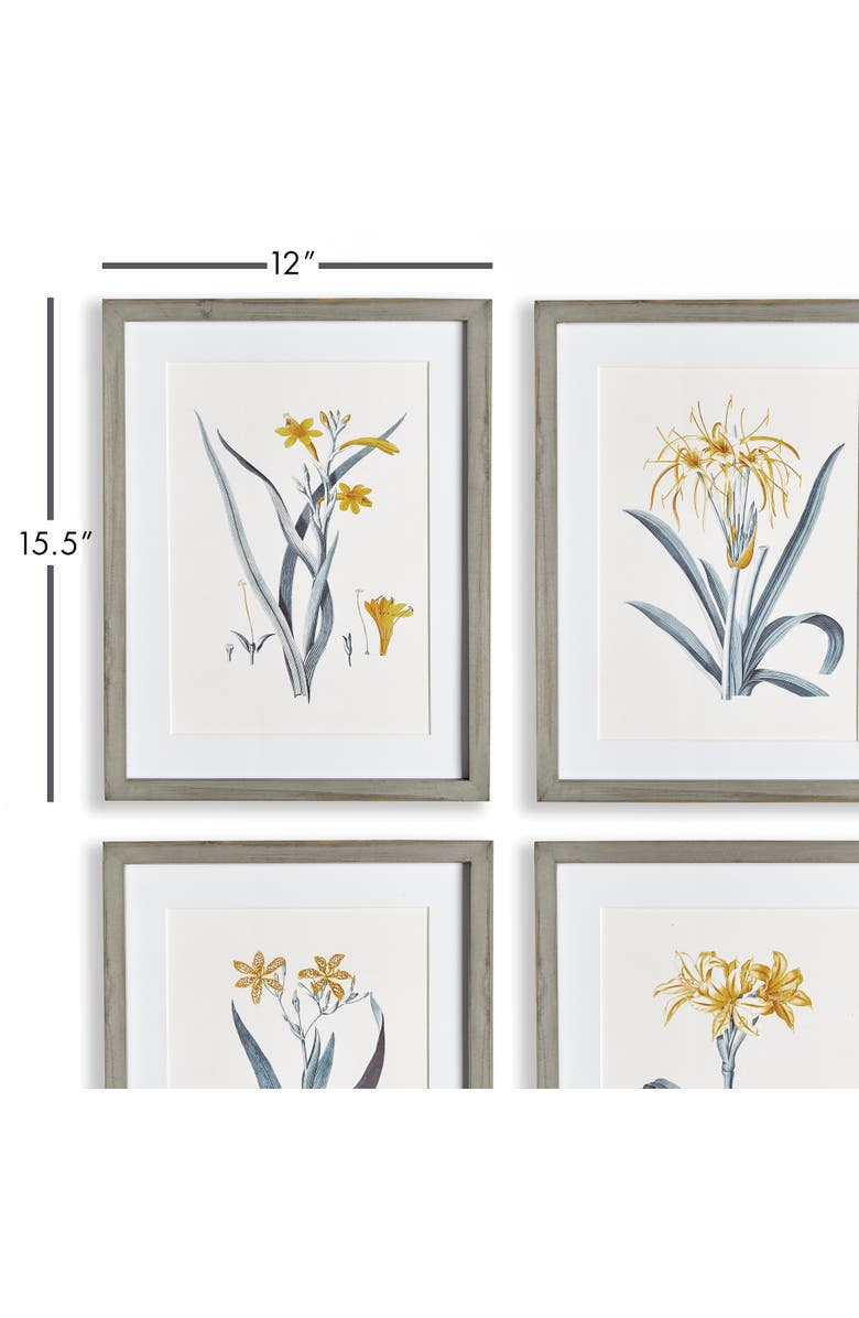 Napa Home & Garden Daffodil Prints Set of 4, Alternate, color, Blue