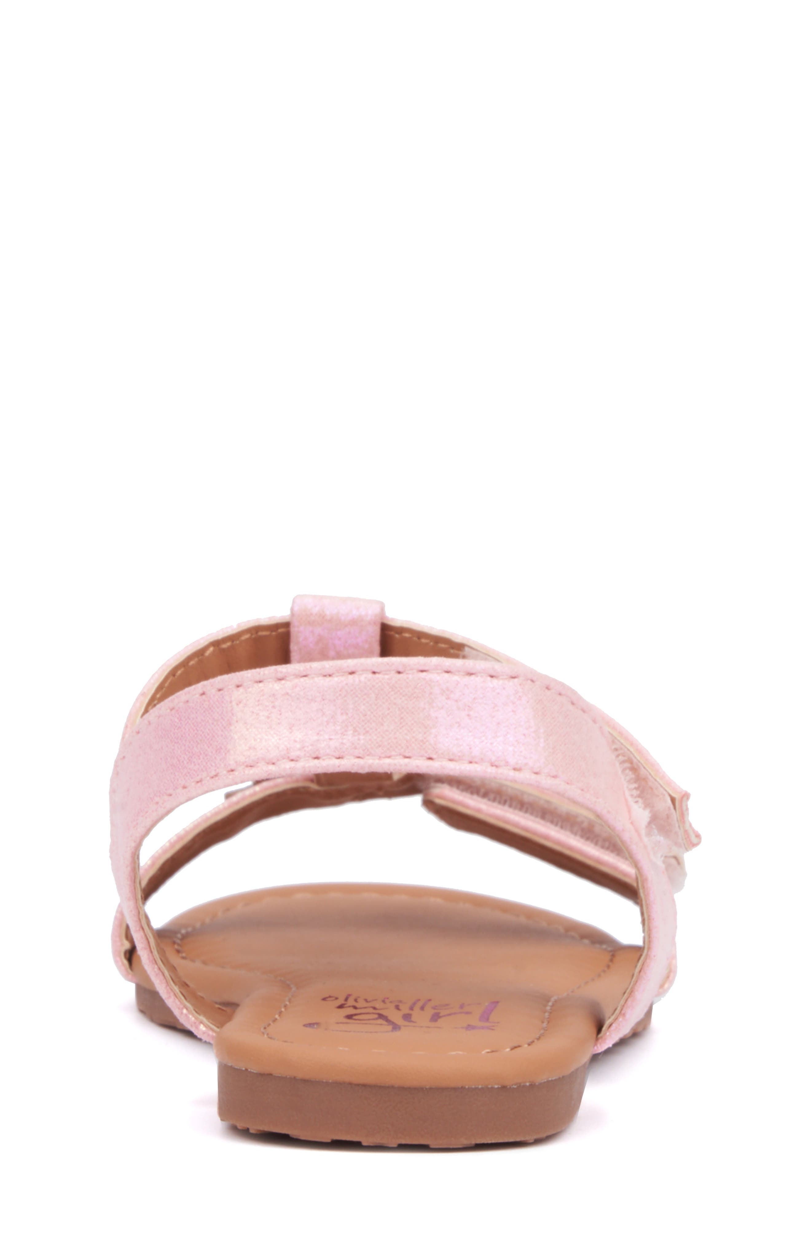 OLIVIA MILLER Kids' Butterfly Ankle Strap Sandal, Alternate, color, 