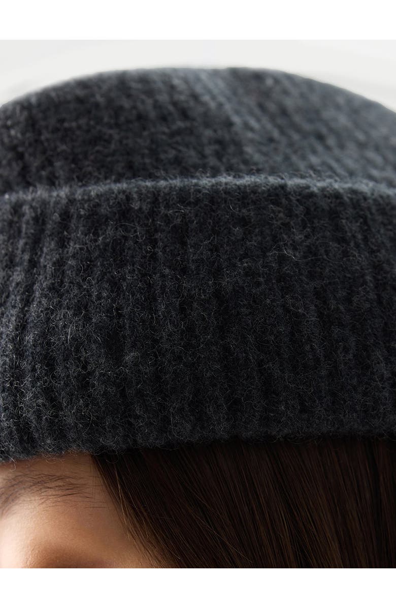 Gobi Cashmere Unisex Cashmere Grandpa Hat, Alternate, color, Charcoal