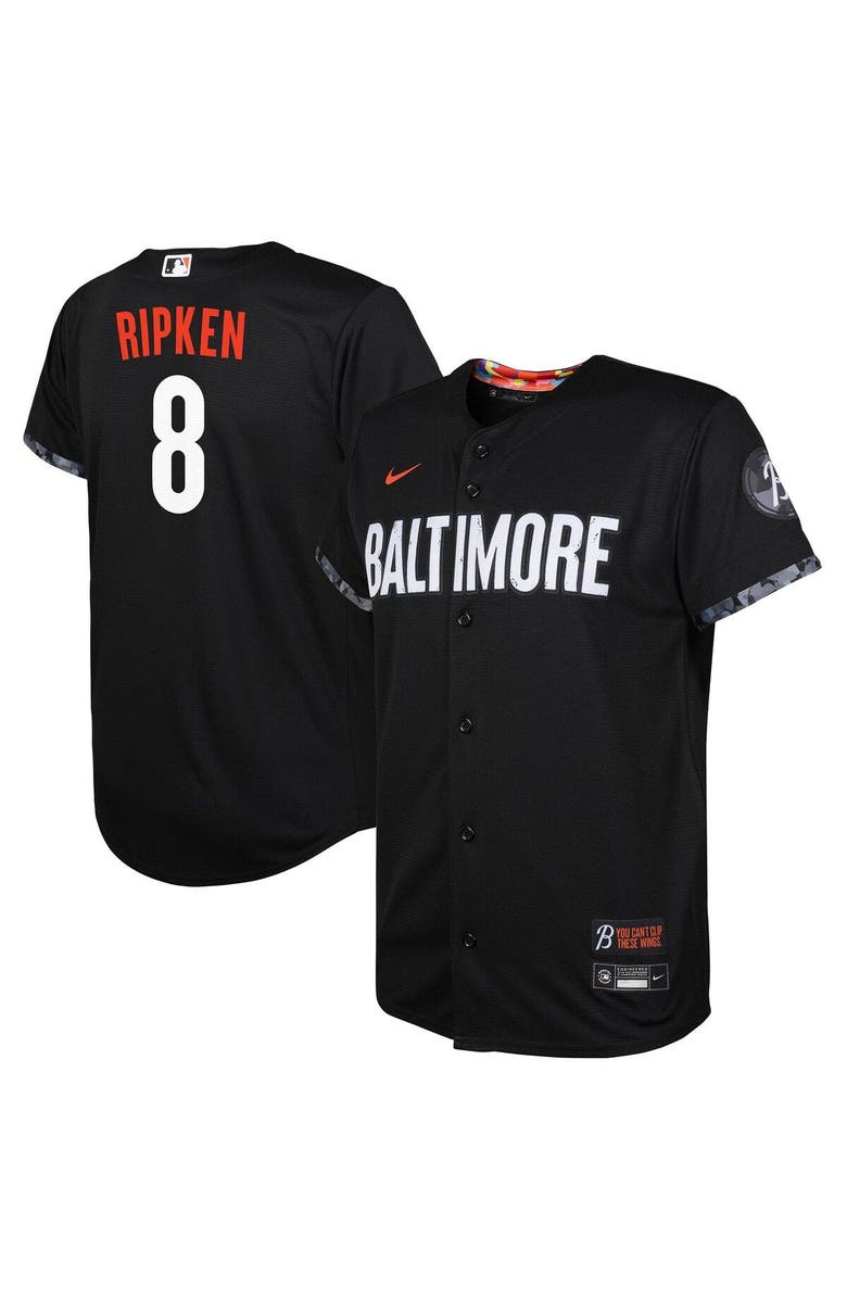 Nike Toddler Nike Cal Ripken Black Baltimore Orioles City Connect Replica Player Jersey, Main, color, 