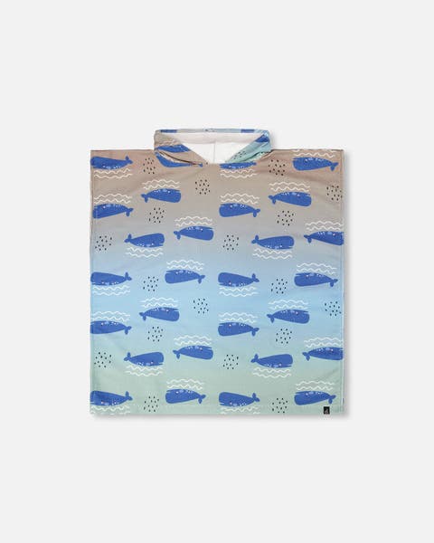 Hooded Whale Beach Towel (Little Kid)