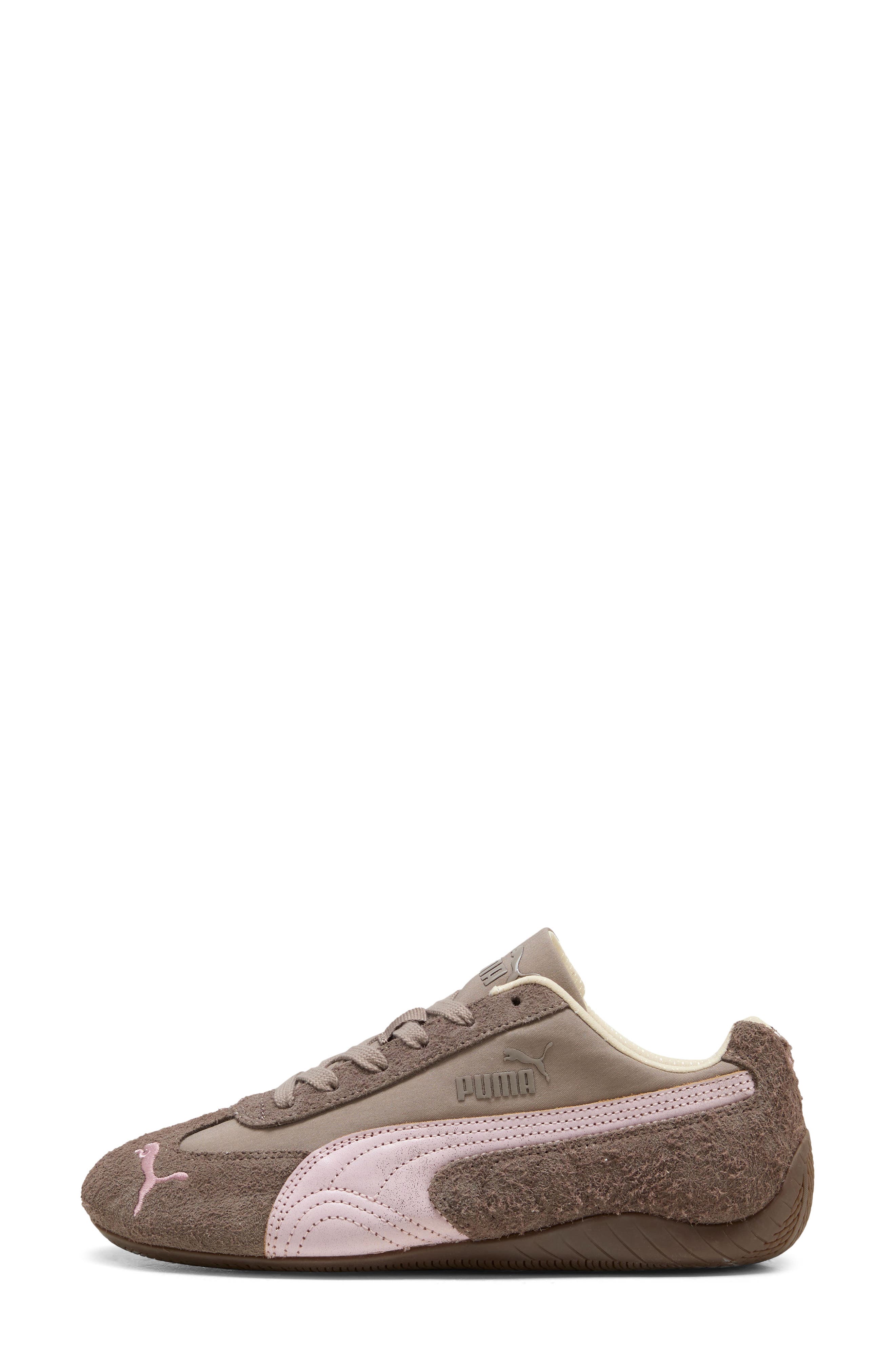 Speedcat Brushed Lux Sneaker, Alternate, color, MOUSE GRAY/ GUM