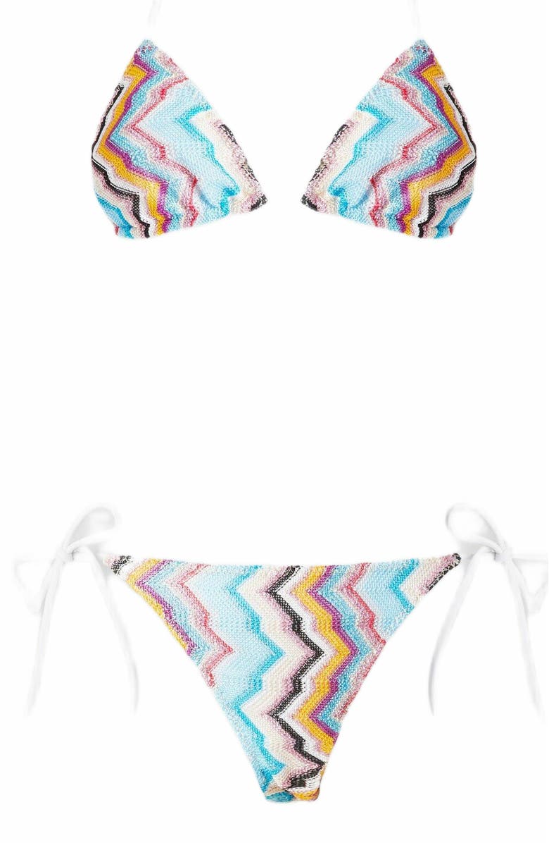 Missoni Classic Viscose And Lamé Bikini, Alternate, color, Multicoloured