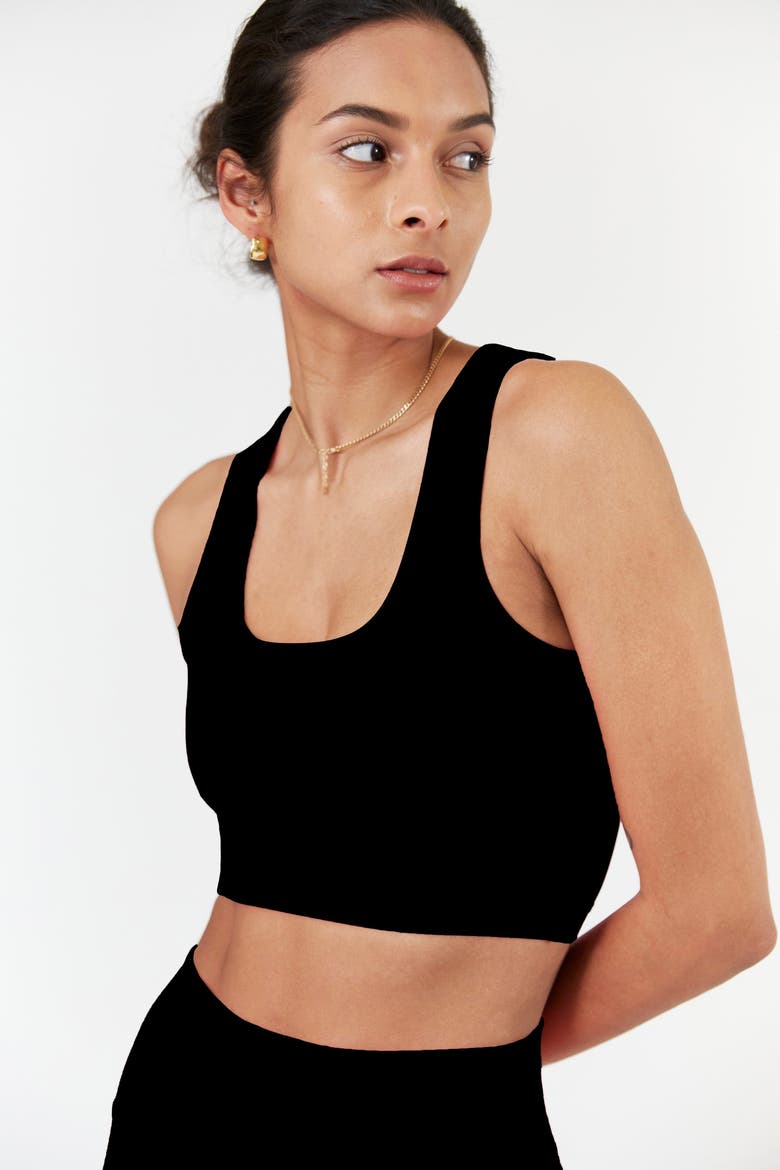 Sara Organic Cotton Bra Top, Alternate, color, Maroon