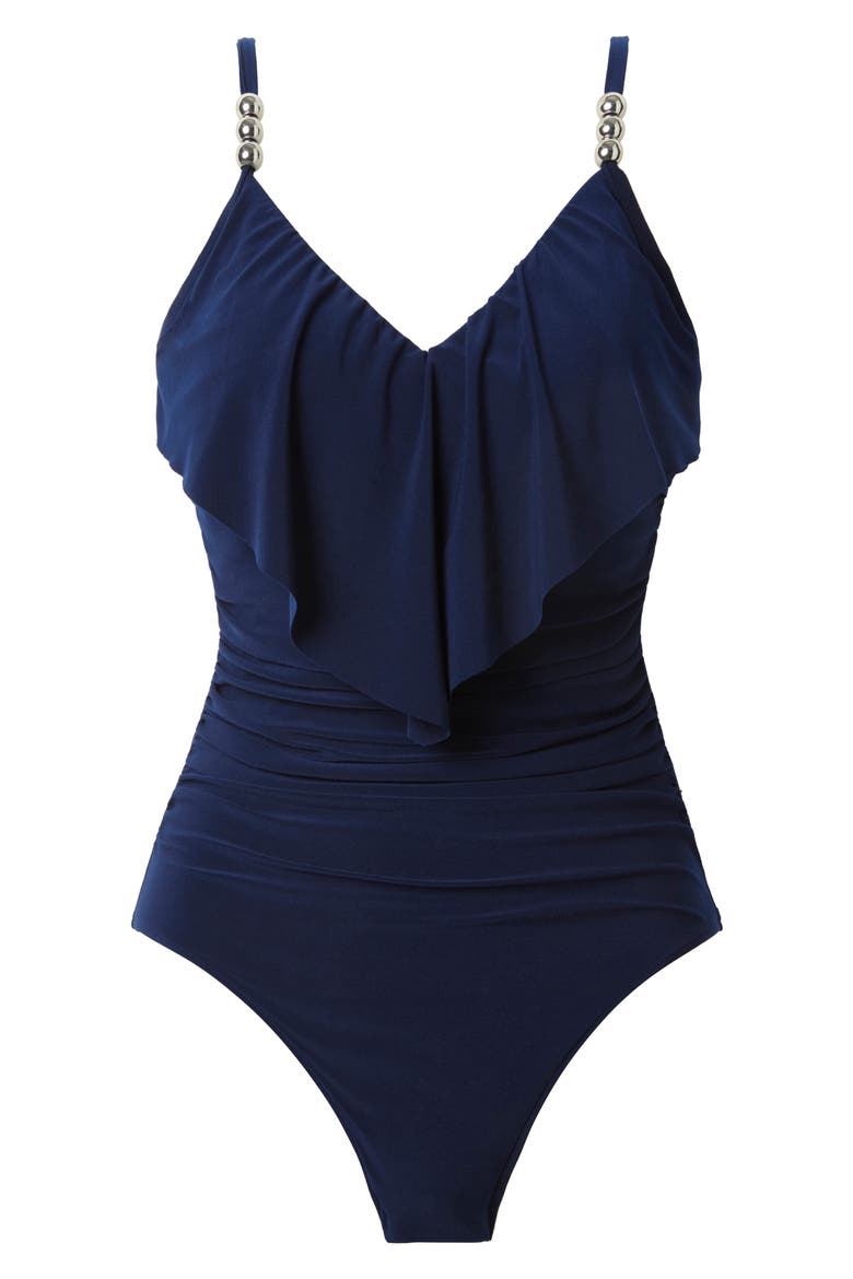 Isabel One-Piece Swimsuit, Alternate, color, NAVY BLUE