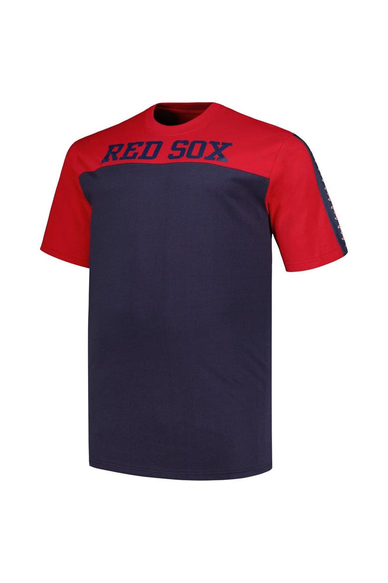 Men's Profile Red/Navy Boston Red Sox Big & Tall Yoke Knit T-Shirt, Alternate, color, Red