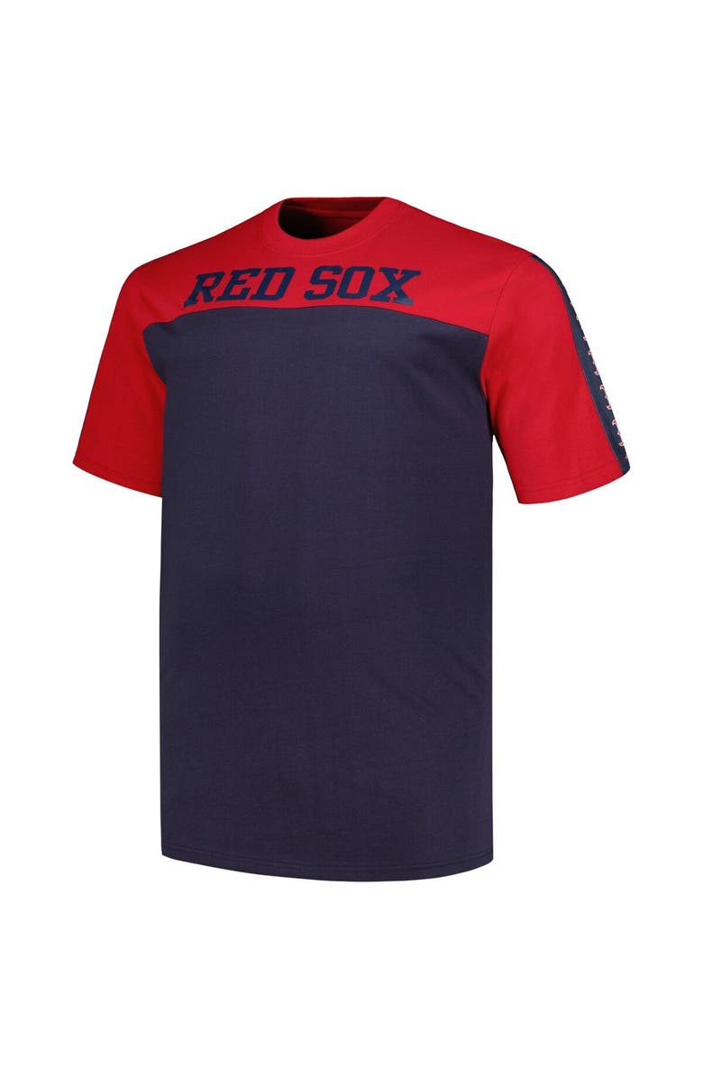 PROFILE Men's Profile Red/Navy Boston Red Sox Big & Tall Yoke Knit T-Shirt, Alternate, color,
