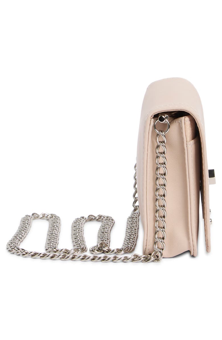 Longchamp Cavalcade Leather Wallet on a Chain, Alternate, color, Sand