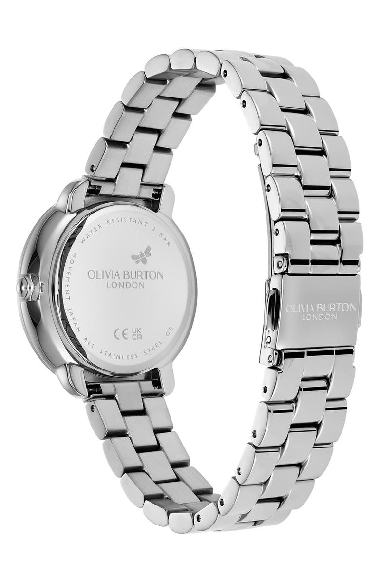 Olivia Burton Moonphase Watch, 34mm, Alternate, color, Silver