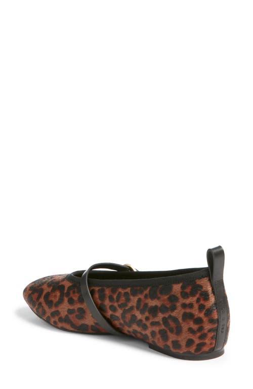 Rag & Bone Spire Genuine Calf Hair Mary Jane Flat In Brown