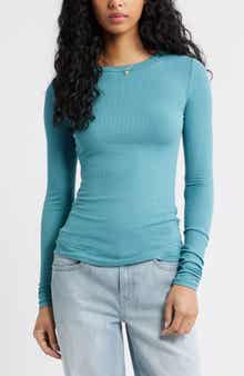 Ribbed Long Sleeve T-Shirt