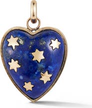 Storrow Anna Heart Charm with Lapis Lazuli