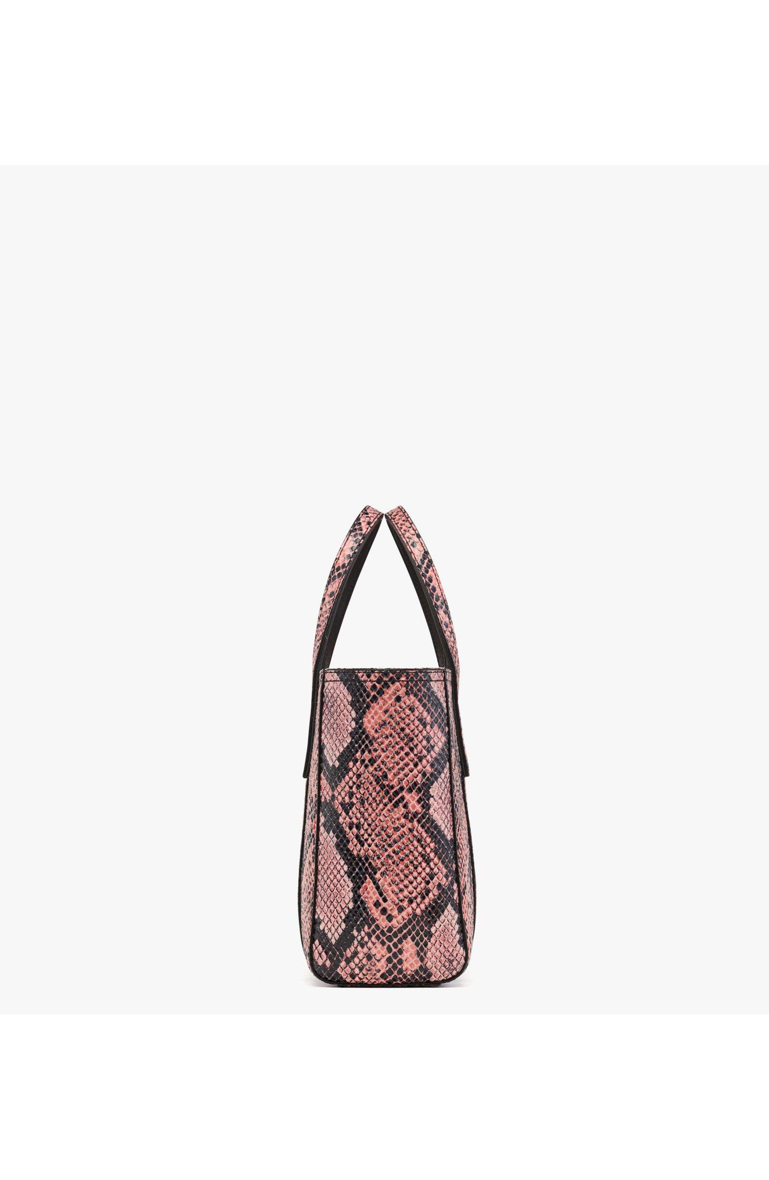 MCM Toni Top-Zip Shopper in Python Print Coronet, Alternate, color, Blush Pink