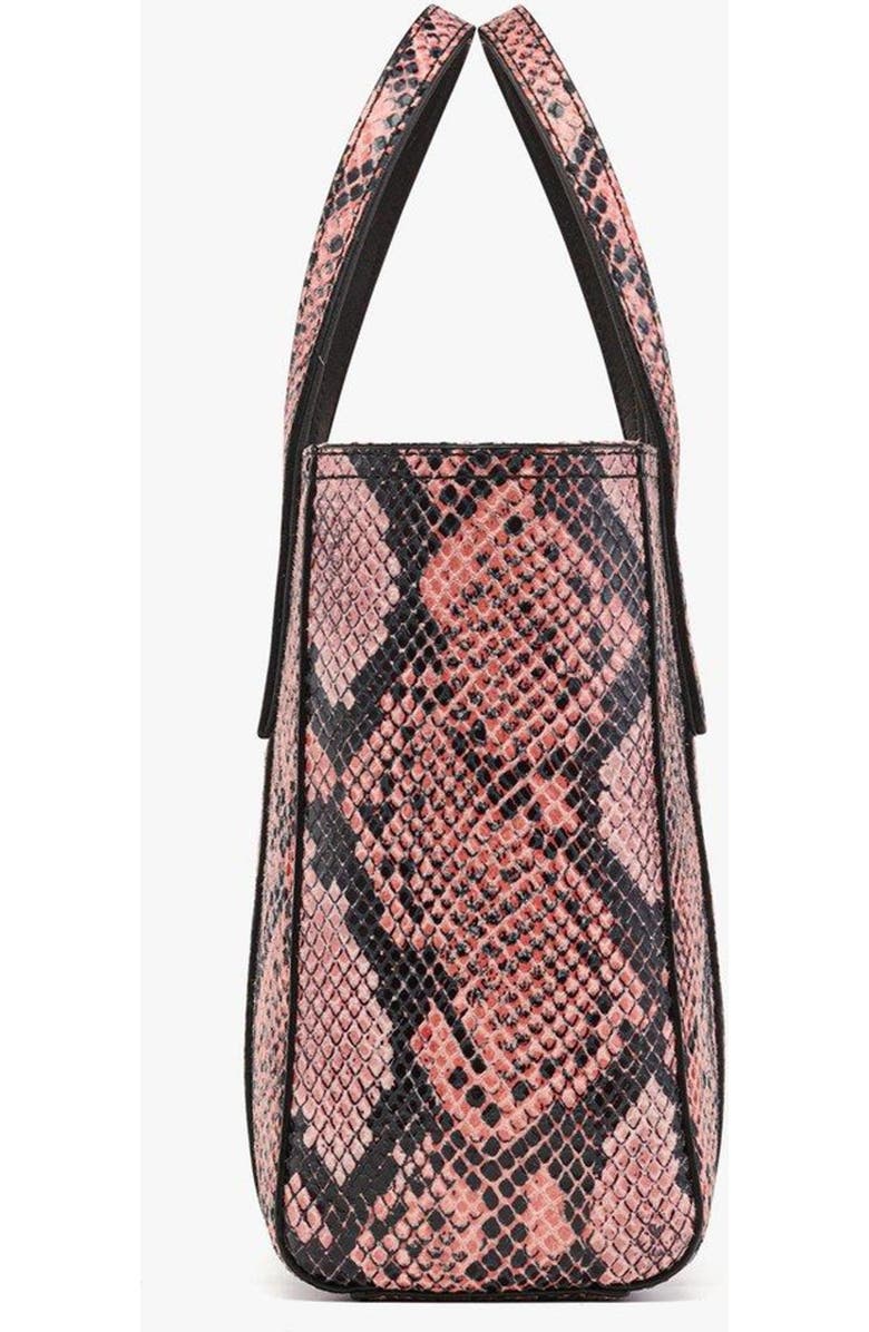 MCM Toni Top-Zip Shopper in Python Print Coronet, Alternate, color, Blush Pink