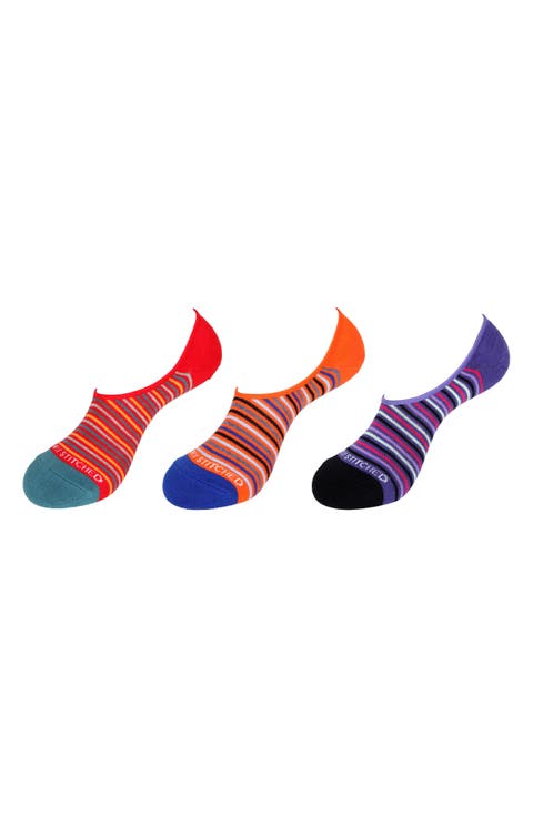 Assorted 3-Pack No Show Socks