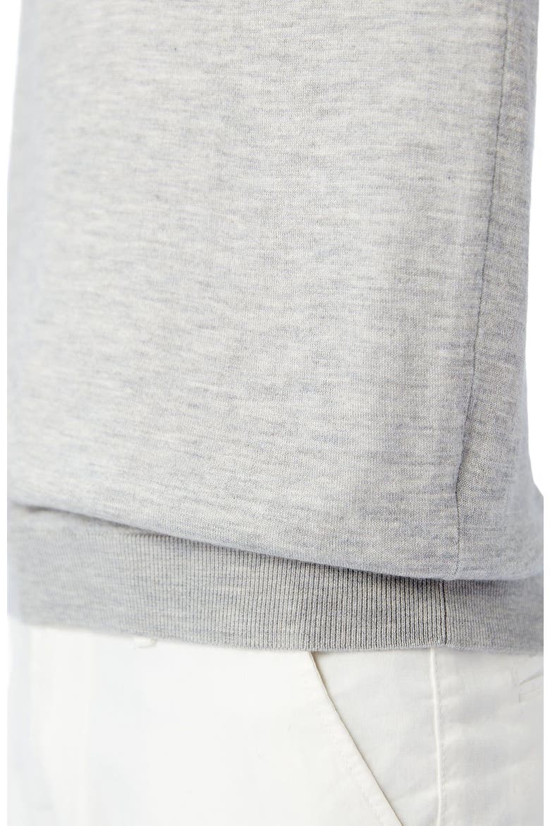 Men's Cashmere Silk Polo, Alternate, color, vapor blue