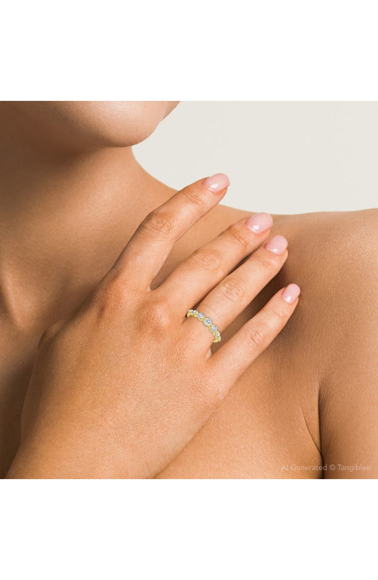 Bliss Diamond 3/4Ct Graduated Diamond Anniversary Wedding Ring 14k Gold Lab Grown, Alternate, color, 14K Yellow Gold