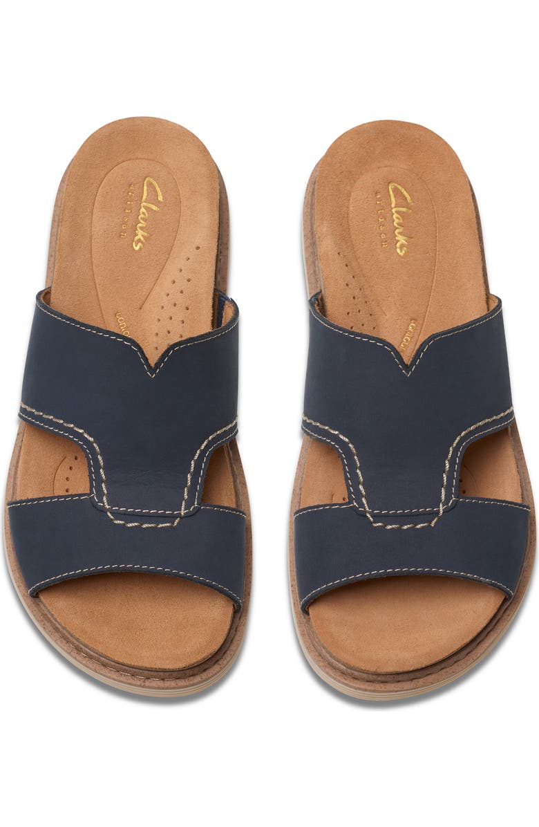 Clarks<sup>®</sup> Arwell Walk Slide Sandal, Alternate, color, Navy Nubuck