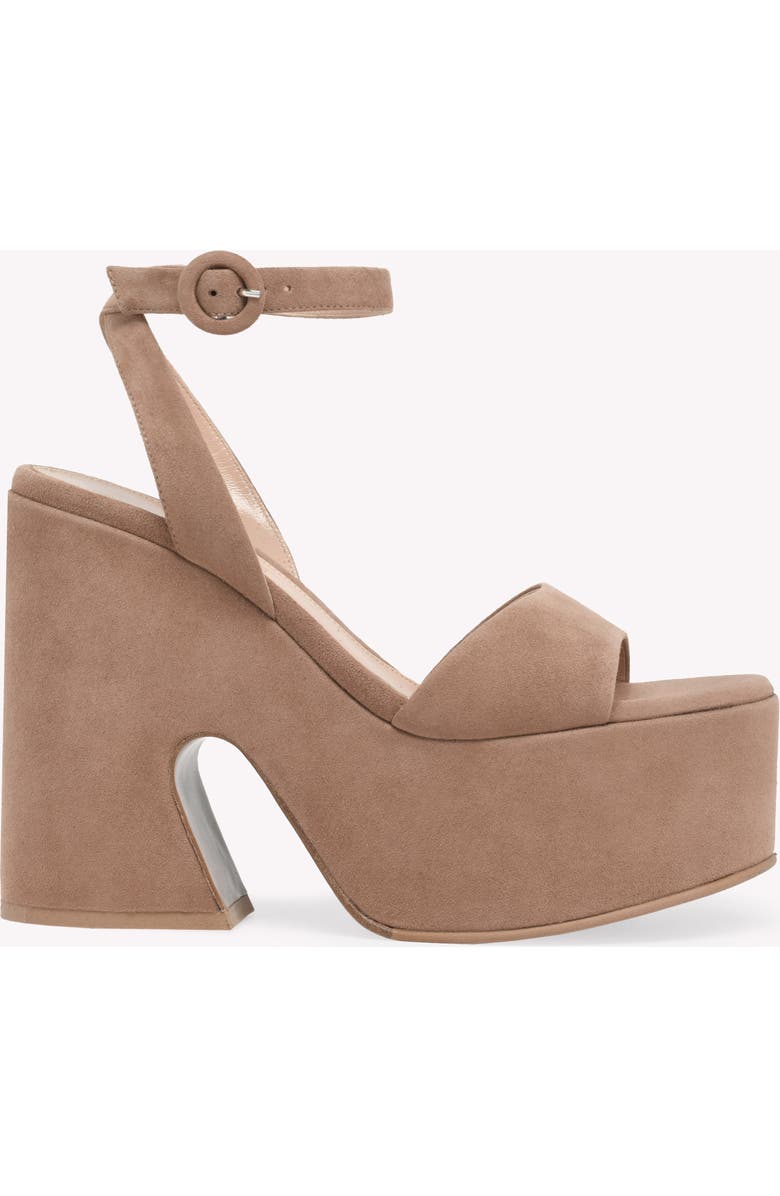 Gianvito Rossi Ziggy Sandals, Main, color, Pink Suede
