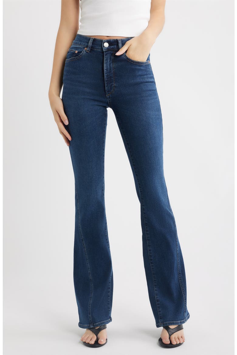 Bridget High Waist Bootcut Jeans, Main, color, BREEZE SEAMED