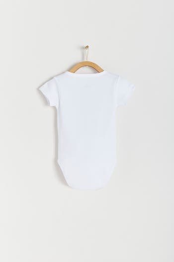 Premium Peruvian Pima Cotton Essentials Mandarin Collar Bodysuit for Infant