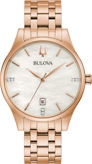 BULOVA Diamond Bracelet Watch, 36mm