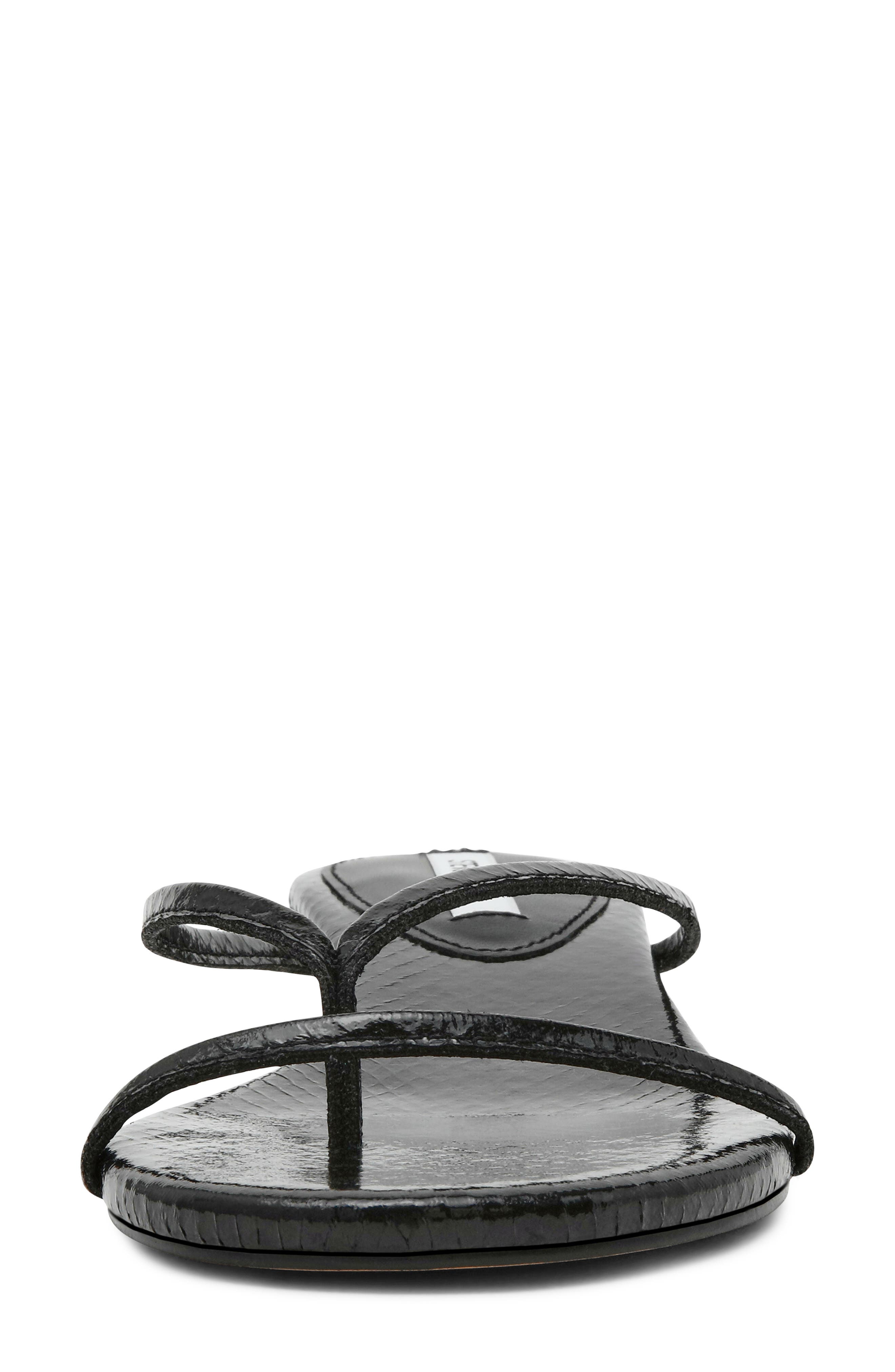 Steve Madden Terry Kitten Heel Flip Flop, Alternate, color, Black Snake