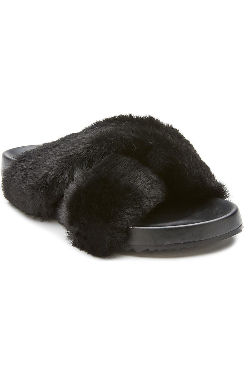 Coconuts by Matisse Seasons Faux Fur Slide Sandal, Main, color,