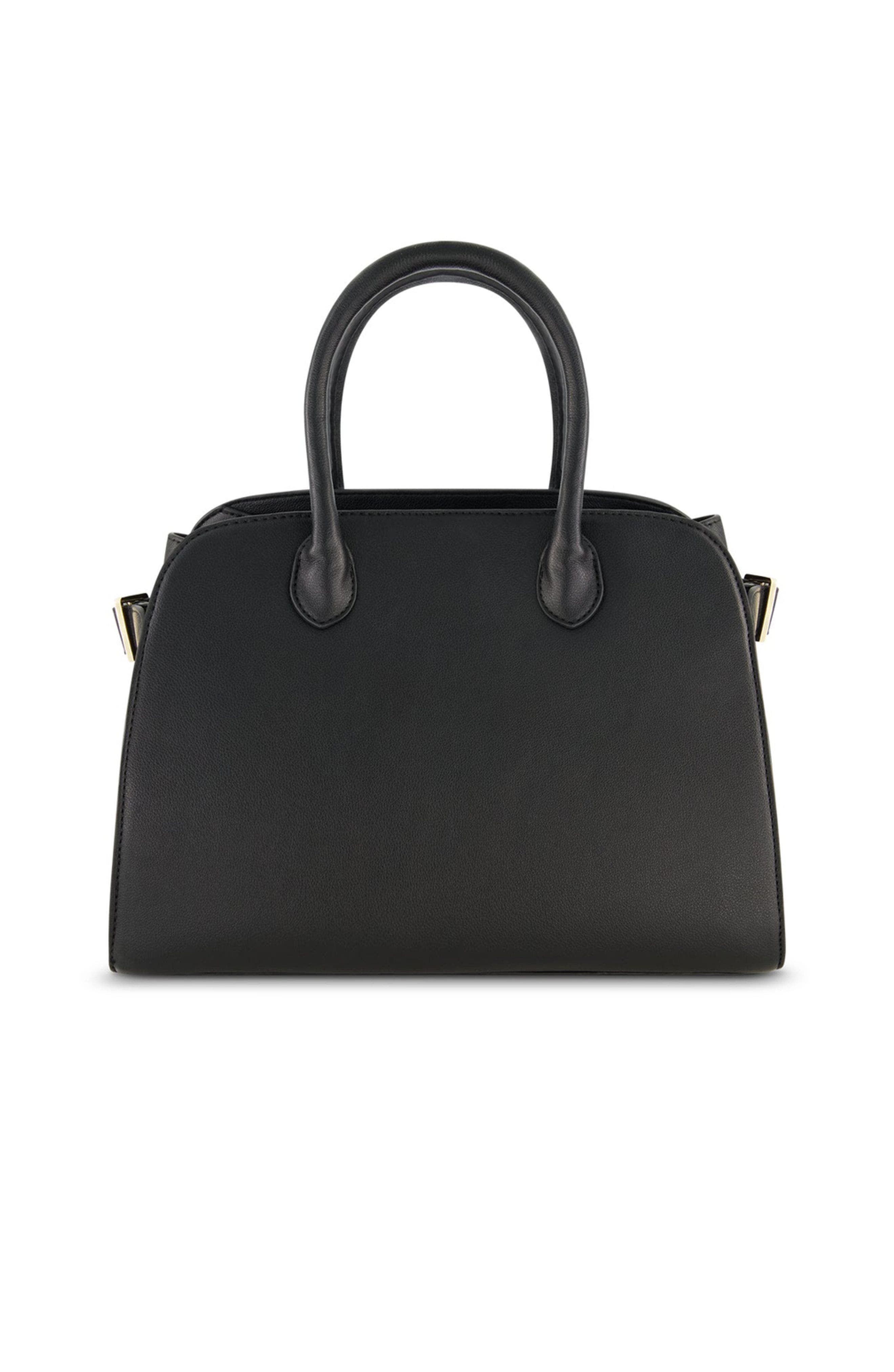 The Noli Shop Margo Leather Bag, Alternate, color, Black