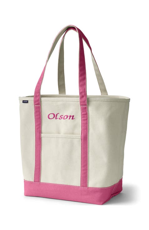 Open Top Canvas Tote Bag