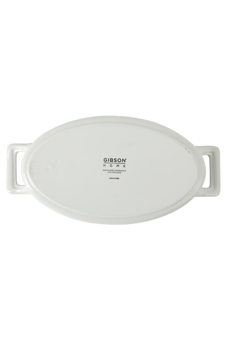 Gracious Dining 4-Piece Oval Au Gratin Stoneware Baking Dish Set, Alternate, color, White