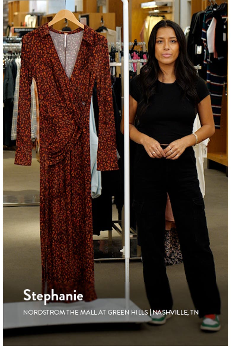 Shayla Floral Long Sleeve Wrap Dress video