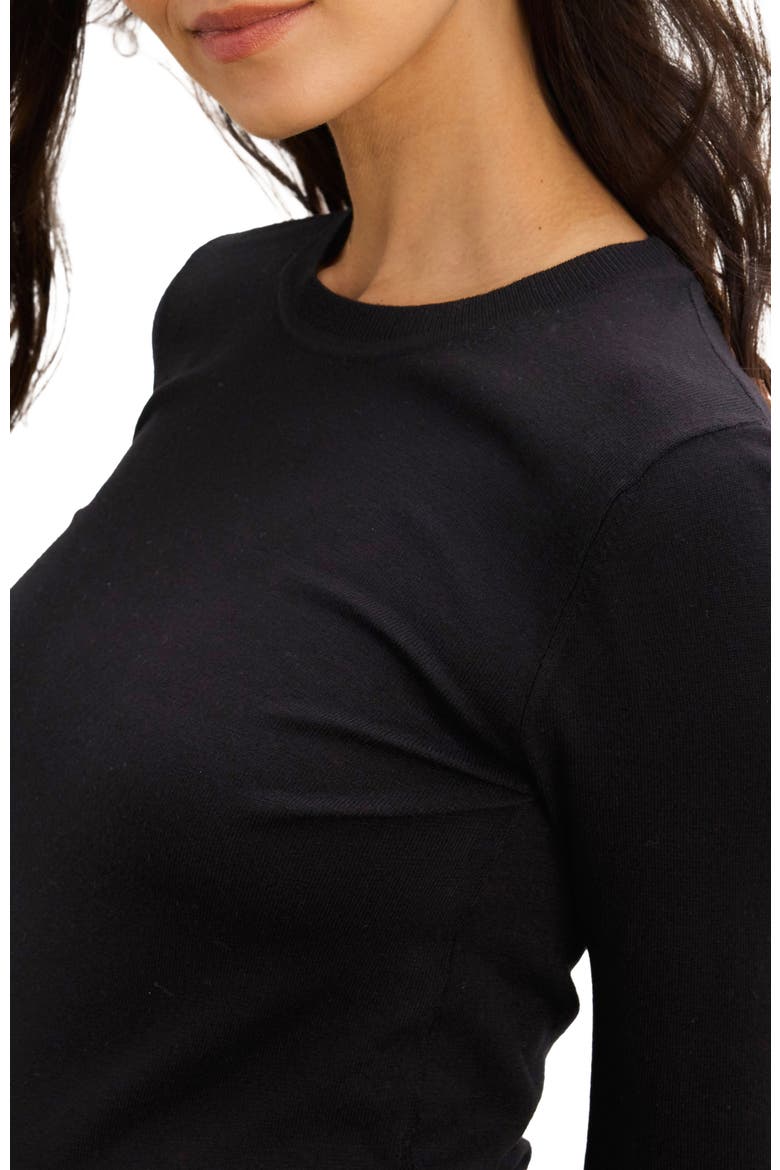 The Softsculpt Knit Long Sleeve Eliza Dress, Alternate, color, Black