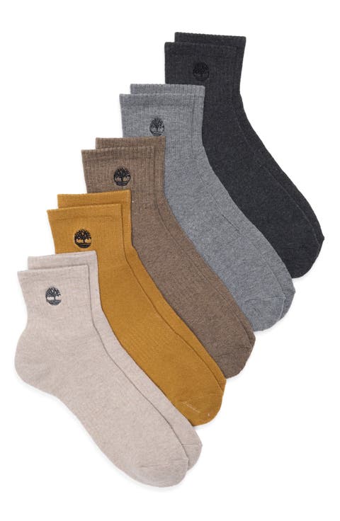 5-Pack Cushion Quarter Length Socks