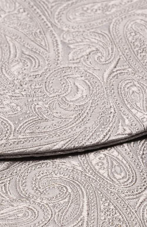 Eton Paisley Silk Pre Tied Bow Tie In Neutral