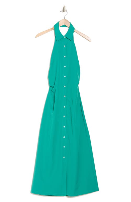 Area Stars Dreia Halter Shirtdress In Green