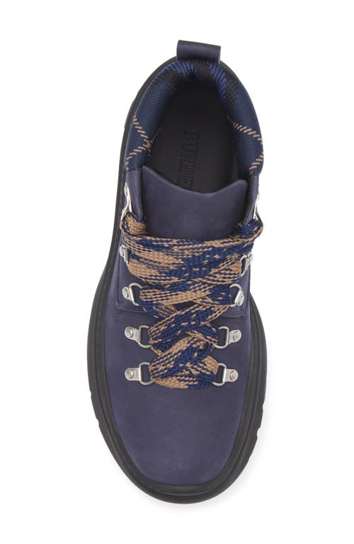 Burberry Nubuck Scoot Hike Boots In River