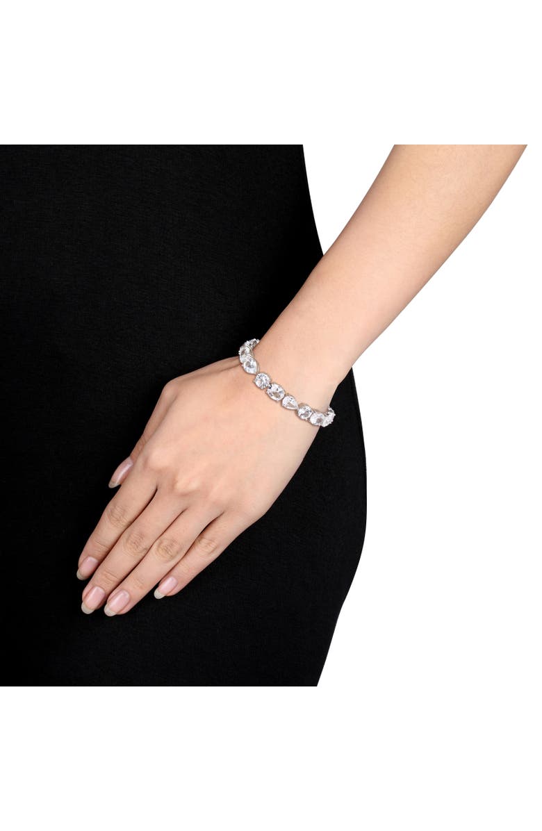 Julianna B. Lab-Created White Sapphire Bracelet, Alternate, color, 
