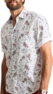 Tommy Bahama Nova Wave Sweetwater Scenic Short Sleeve Button Up Shirt