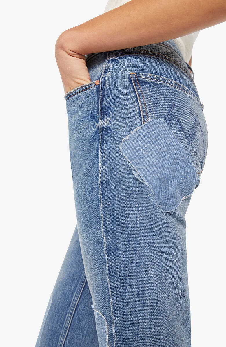 MOTHER The Bookie Heel Bootcut Jeans, Alternate, color, Ironing Things Out