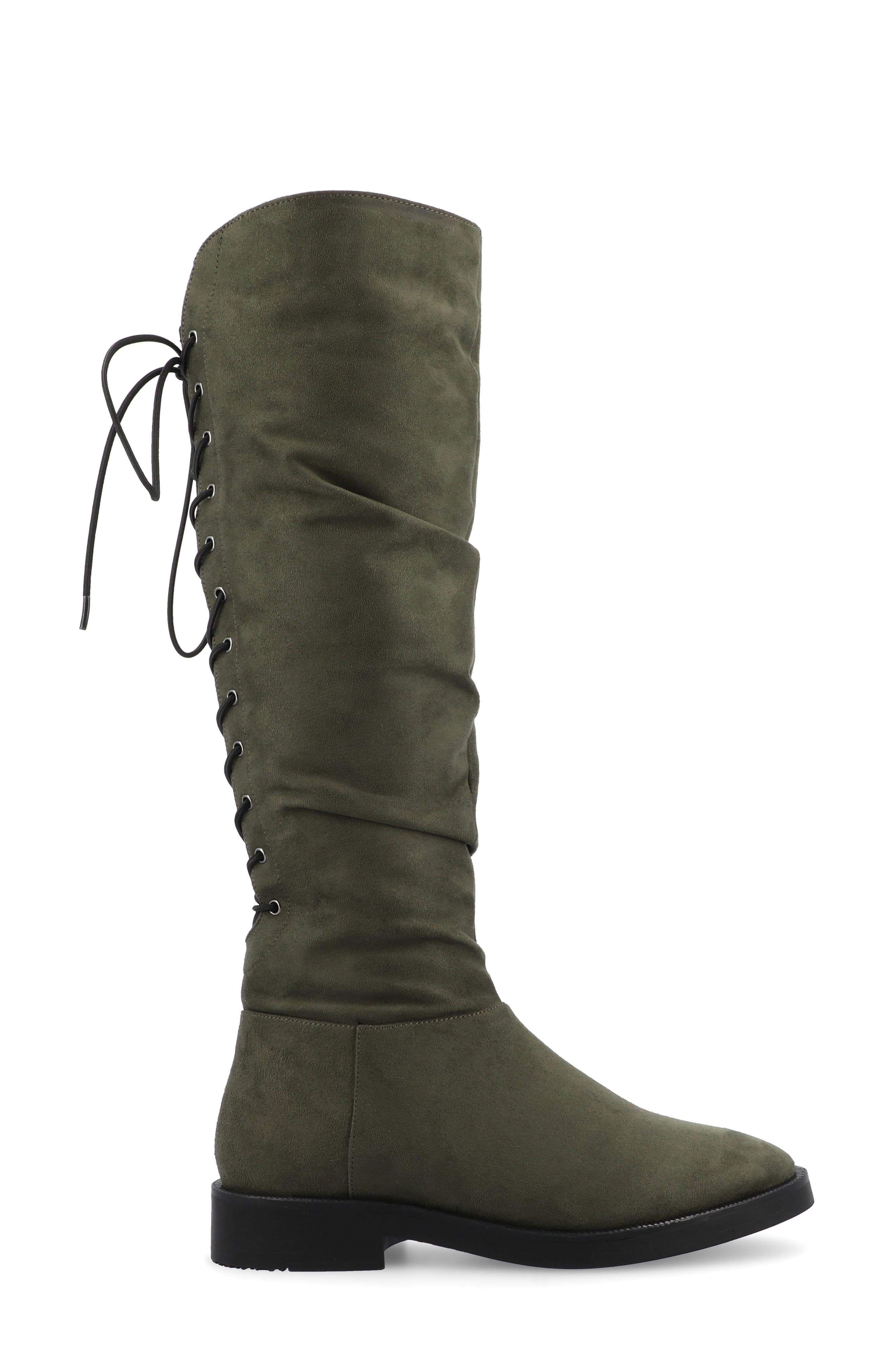 Journee Collection Miranda Boot, Alternate, color, Olive