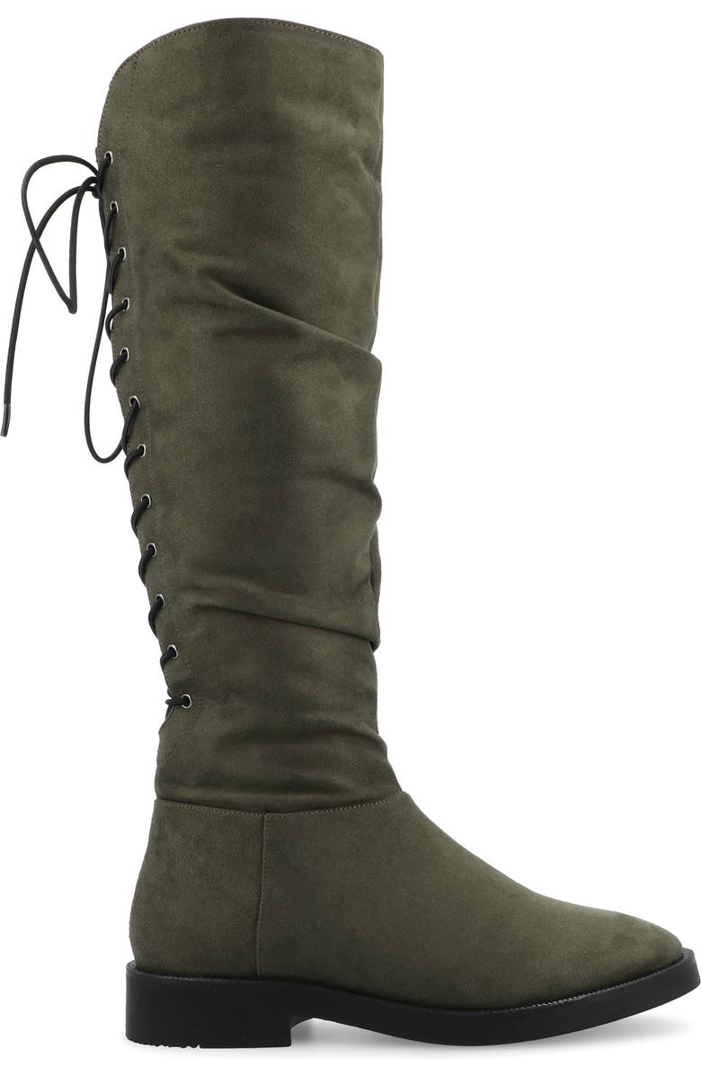 Journee Collection Miranda Boot, Alternate, color, Olive