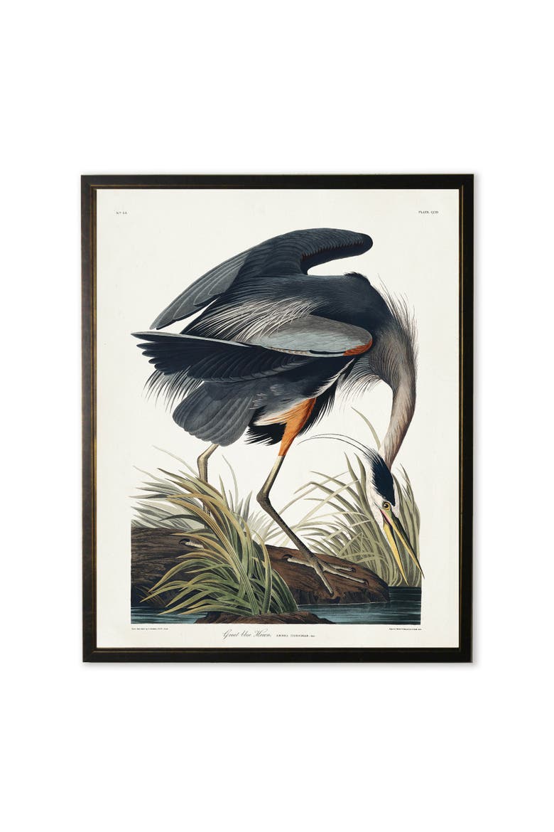 Black Heron in Black and Copper Frame, Main, color, Multi