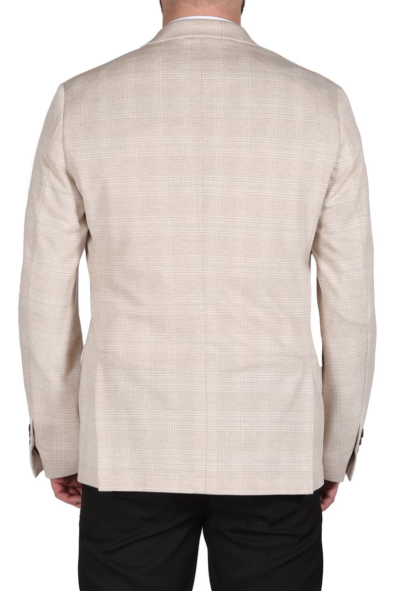 Plaid Knit Sport Coat, Alternate, color, TAN