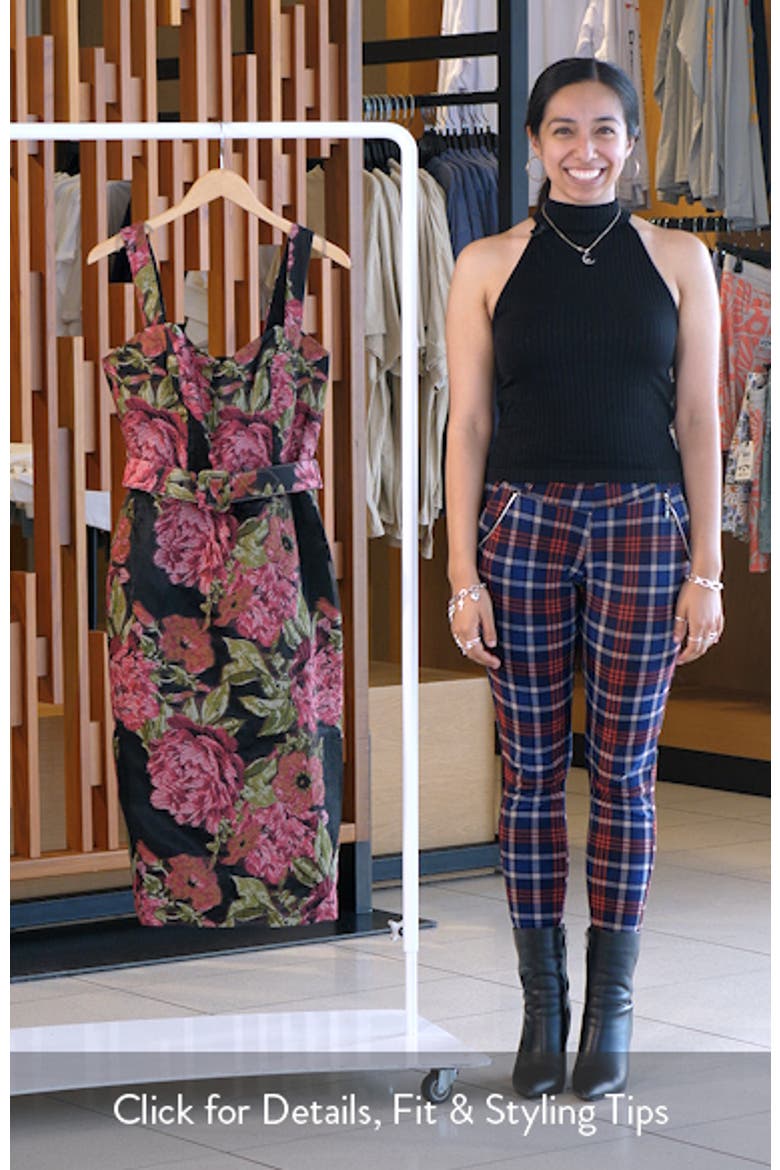 Nicole Floral Jacquard Cocktail Midi Dress video