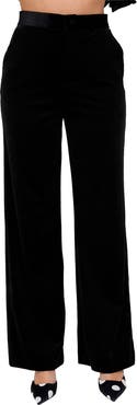 Lily and Lionel London Valerie Straight Leg Velvet Trouser