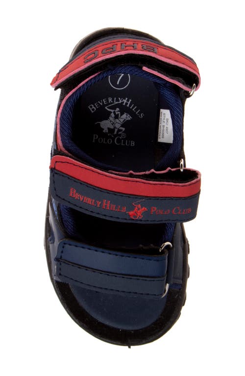 Josmo Kids' Beverly Hills Polo Club Sandal In Navy/red